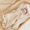 Natemia Beige Baby Blanket Cotton Knit-1