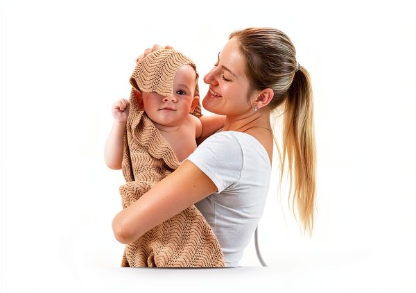 Pinuotu Baby Blanket White Crochet Soft Breathable-5