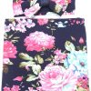 Baby Girl Swaddle Blanket Galabloomer Navy-6