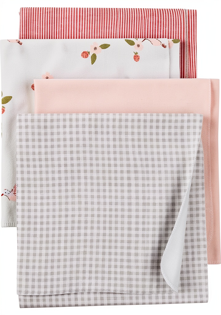 Soft and breathable cotton receiving blanket for baby