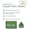 Organic Cotton Baby Blanket patique Sage Green-3