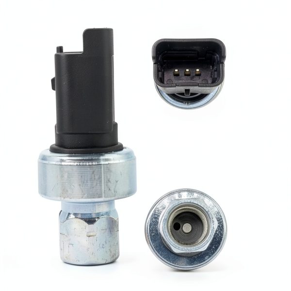 AMARO-AC A/C Pressure Switch Aluminum Black 12V-4