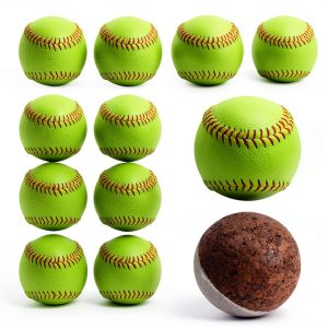 Baisidiwei Softballs Ultra Durable Faux Leather-0