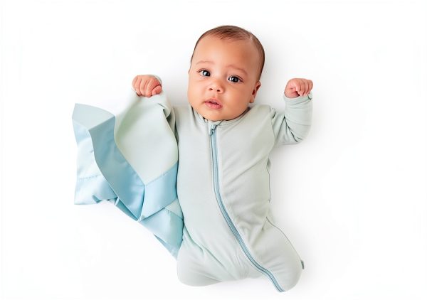Bamboo Little Baby Security Blanket Blue-5