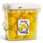 Plastic Baseballs Hot Glove Optic Yellow 40 Count-0