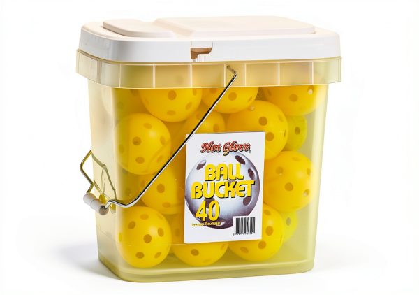 Plastic Baseballs Hot Glove Optic Yellow 40 Count-0