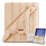 Pinuotu Baby Blanket White Crochet Soft Breathable-0