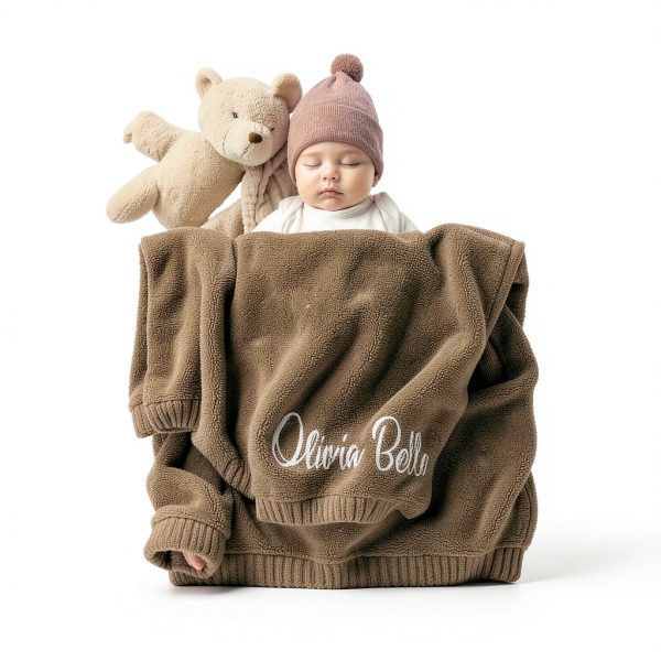 Organic Cotton Baby Blanket patique Sage Green-7
