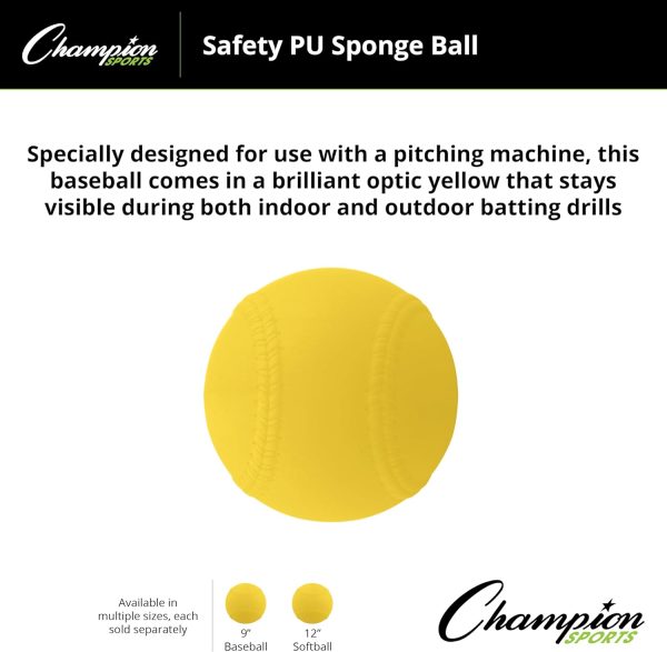 PU Sponge Softball Champion Sports Rubber Softball-2