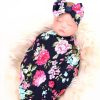 Baby Girl Swaddle Blanket Galabloomer Navy-1