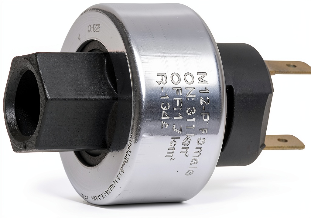 UAC clutch cycling switch installed in a vehicle engine bay