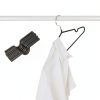 Amber Home 20-Pack 16" Non-Slip Metal Suit Hangers – Heavy Duty Black-2
