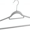 Heavy Duty Velvet Suit Hangers Amazon Basics Gray 50-Pack-1