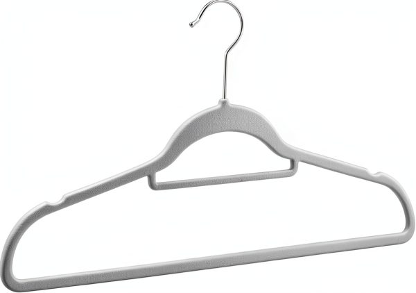 Heavy Duty Velvet Suit Hangers Amazon Basics Gray 50-Pack-1