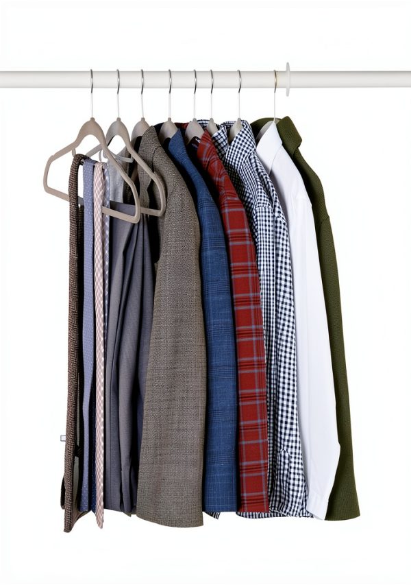 Heavy Duty Velvet Suit Hangers Amazon Basics Gray 50-Pack-7