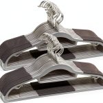 OIKA Non-Slip Plastic Hangers 50 Pack – 16.5in Slim Heavy‑Duty Grey-0