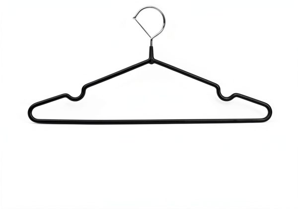 Amber Home 20-Pack 16" Non-Slip Metal Suit Hangers – Heavy Duty Black-1