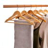Clothes Hangers by GRANNY SAYS 20 Pack Heavy Duty Wooden Natural Wood-3