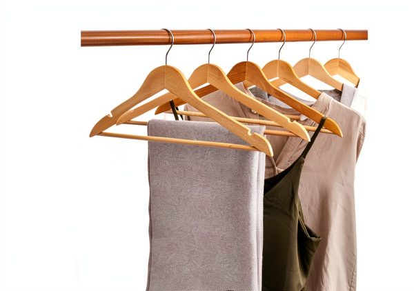 Clothes Hangers by GRANNY SAYS 20 Pack Heavy Duty Wooden Natural Wood-3