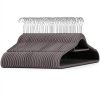 Heavy Duty Velvet Suit Hangers Amazon Basics Gray 50-Pack-2